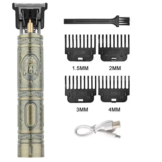 2024 Hot Sale Vintage T9 Hair Cutting Machine Men's Electric Shaver Rechargeable Hair Trimmer Beard Shaver Barber Hair Cutter