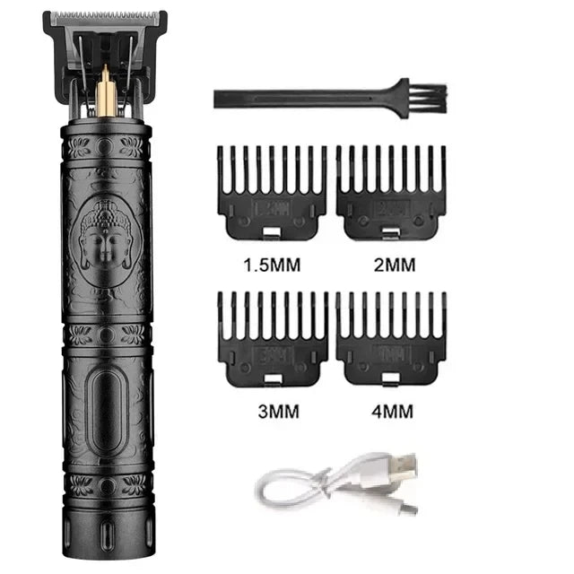 2024 Hot Sale Vintage T9 Hair Cutting Machine Men's Electric Shaver Rechargeable Hair Trimmer Beard Shaver Barber Hair Cutter