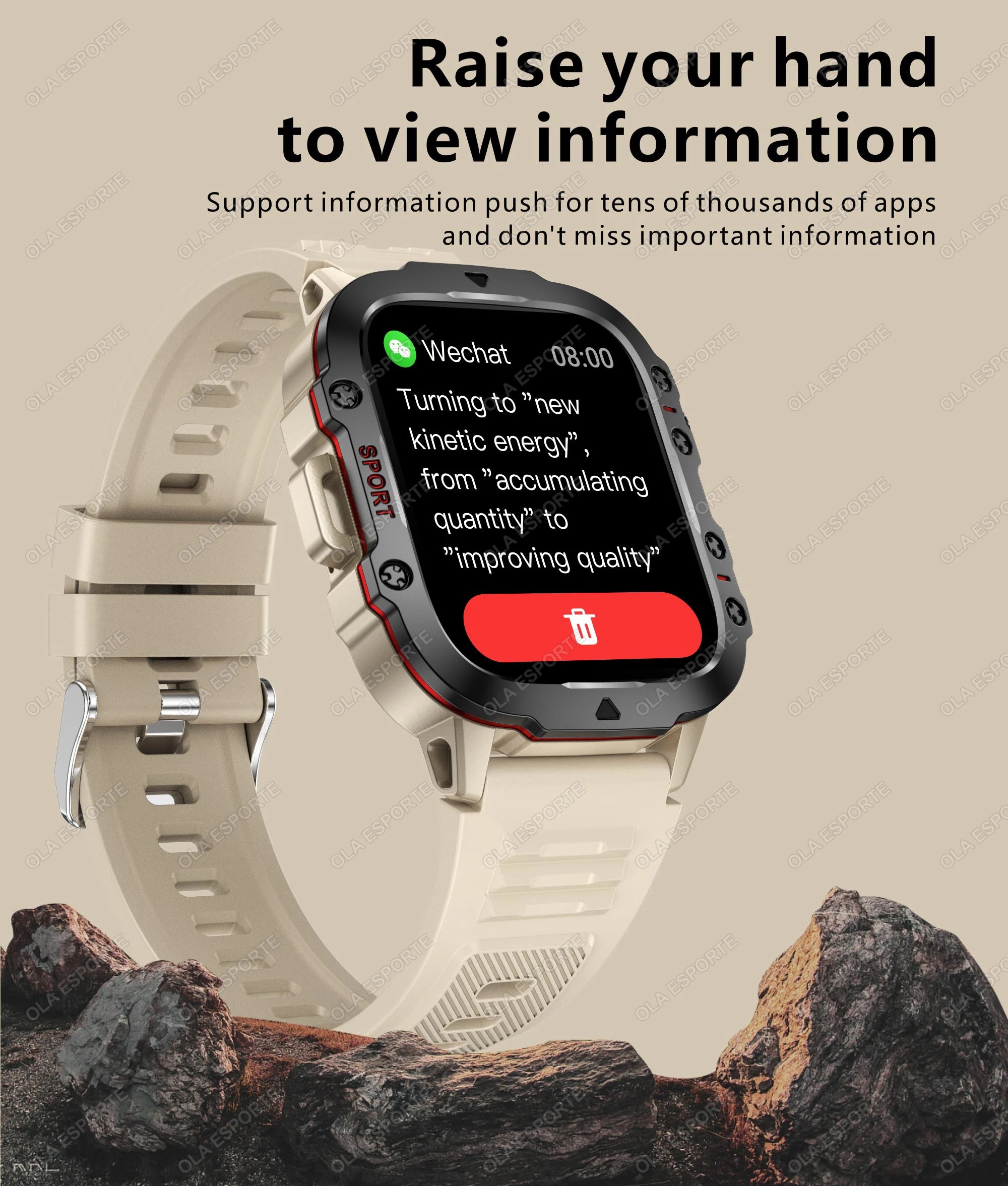 Smart Watch Men IP68 5ATM Sports