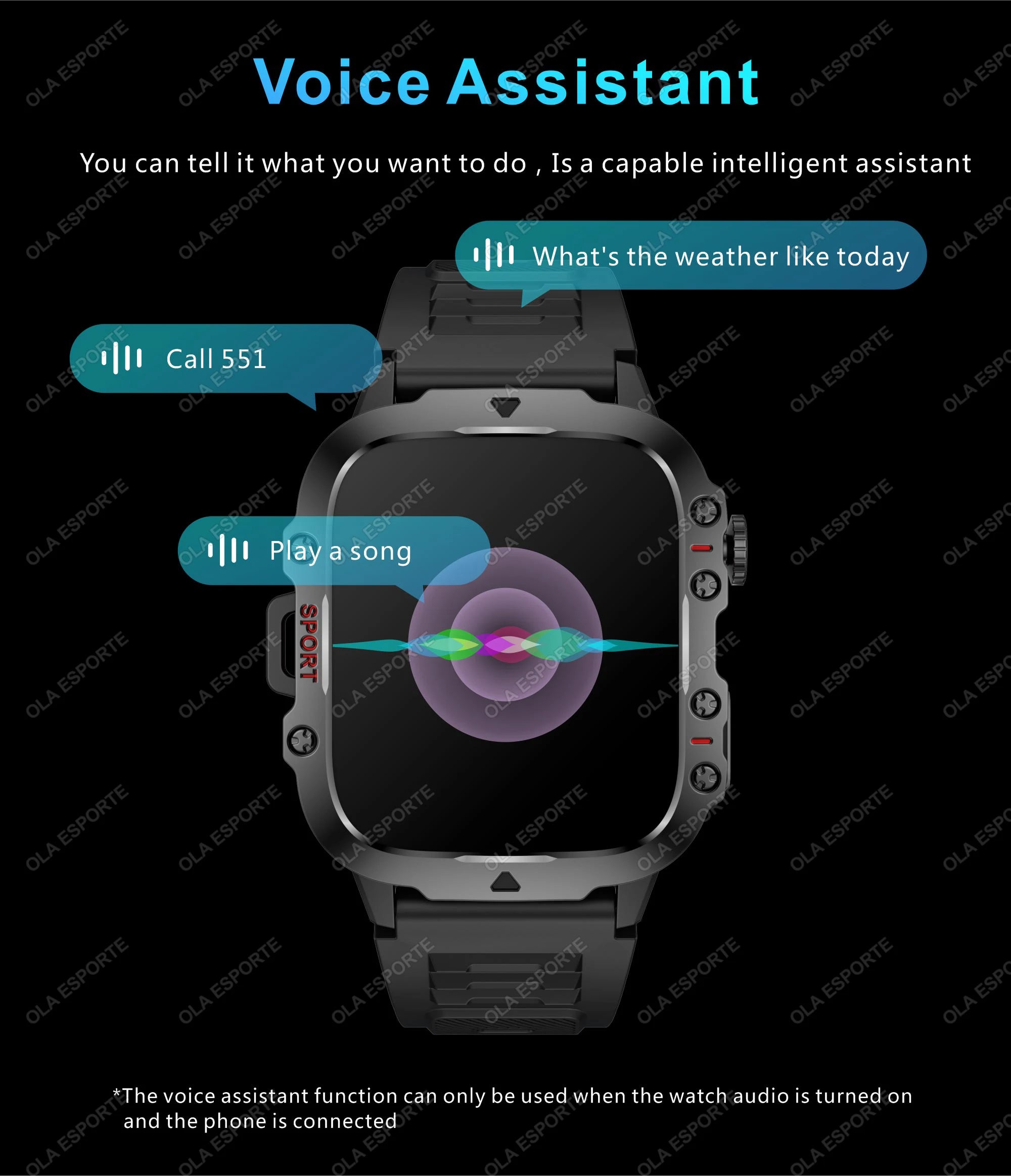Smart Watch Men IP68 5ATM Sports