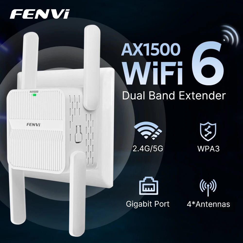 Ripetitore WiFi 6  AX1500 FENVI 5Ghz Extender