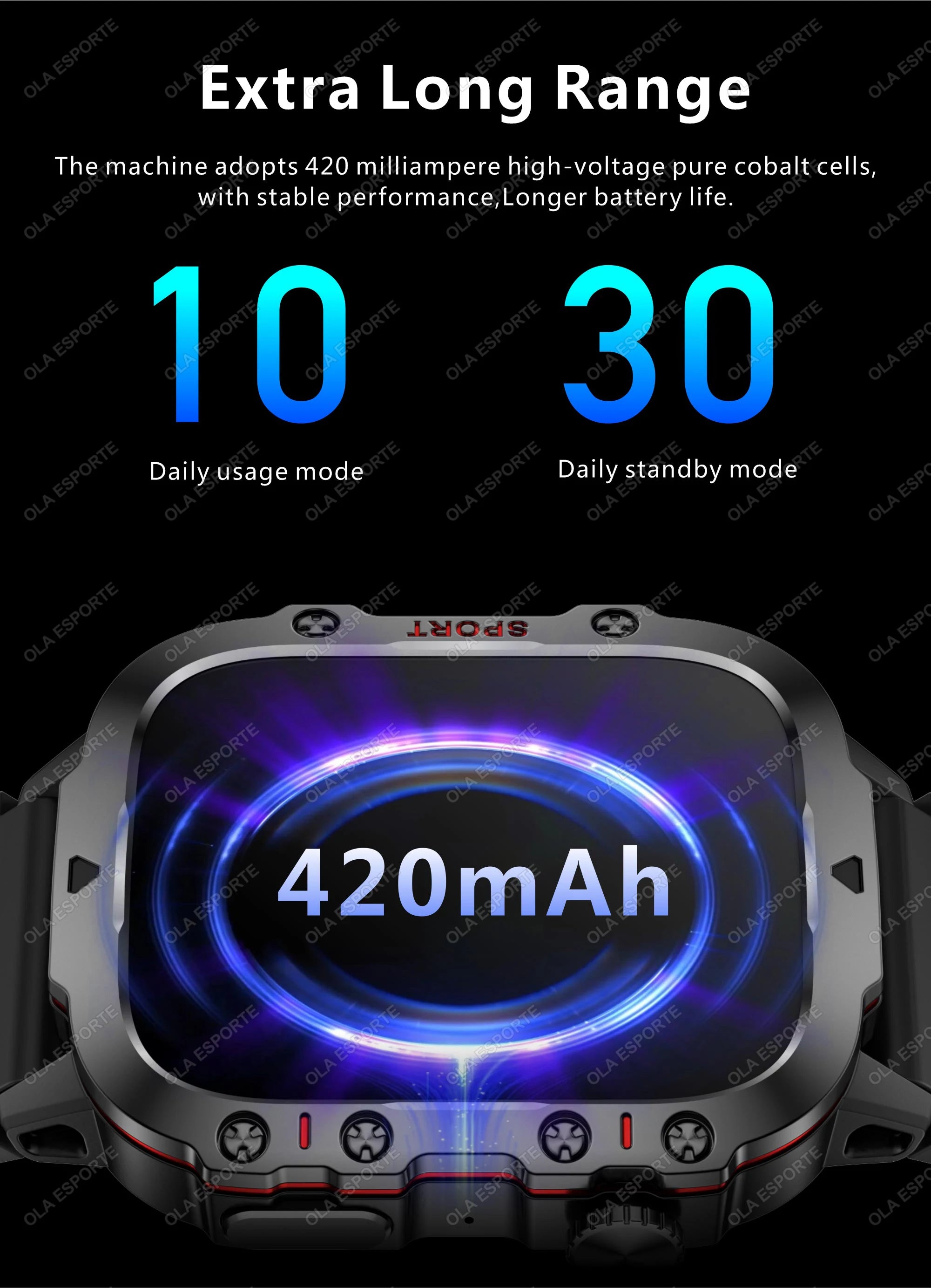 Smart Watch Men IP68 5ATM Sports