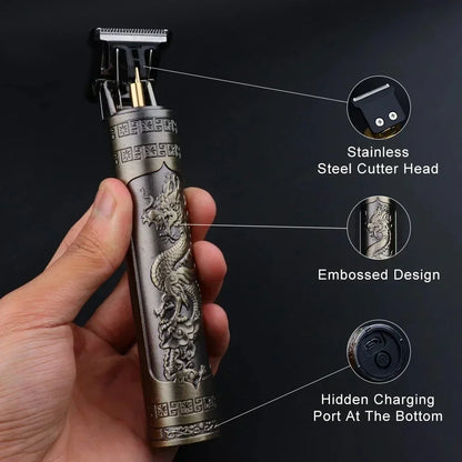 2024 Hot Sale Vintage T9 Hair Cutting Machine Men's Electric Shaver Rechargeable Hair Trimmer Beard Shaver Barber Hair Cutter