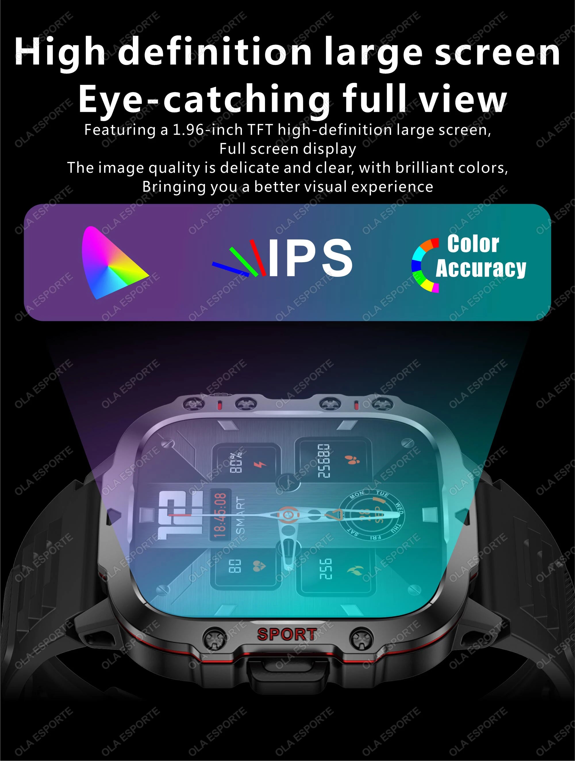 Smart Watch Men IP68 5ATM Sports