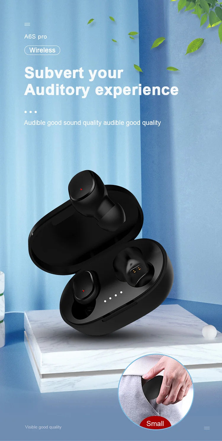 Auricolare A6S TWS Headset Wireless