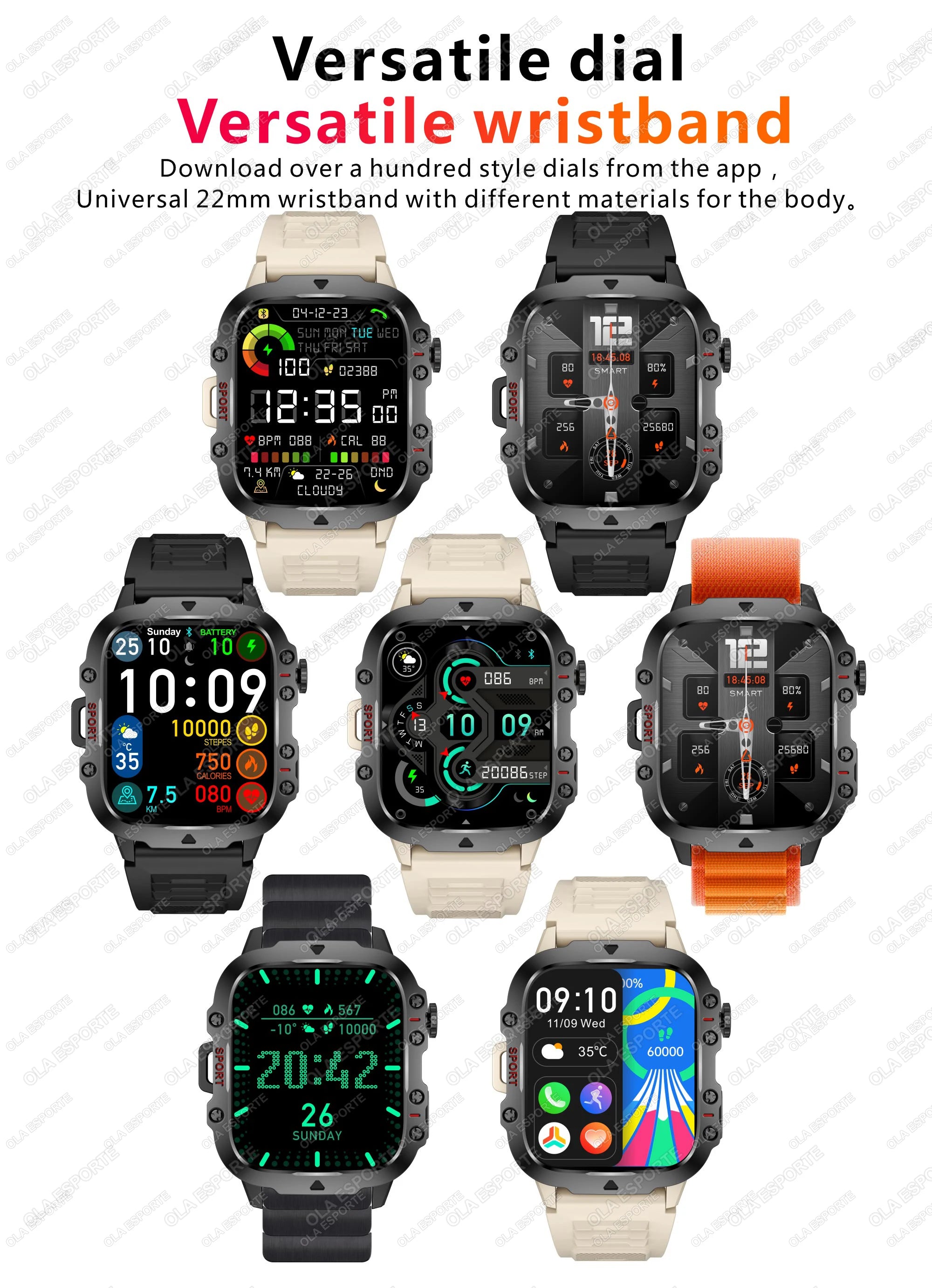 Smart Watch Men IP68 5ATM Sports