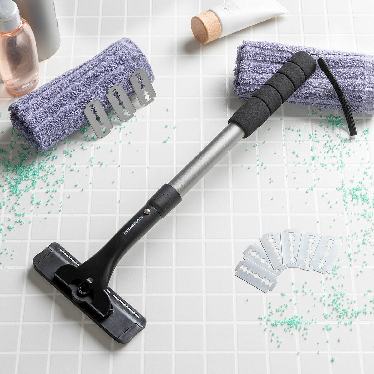 Rasoio Schiena Uomo con Manico Estensibile – Depilazione Facile Anche da Solo